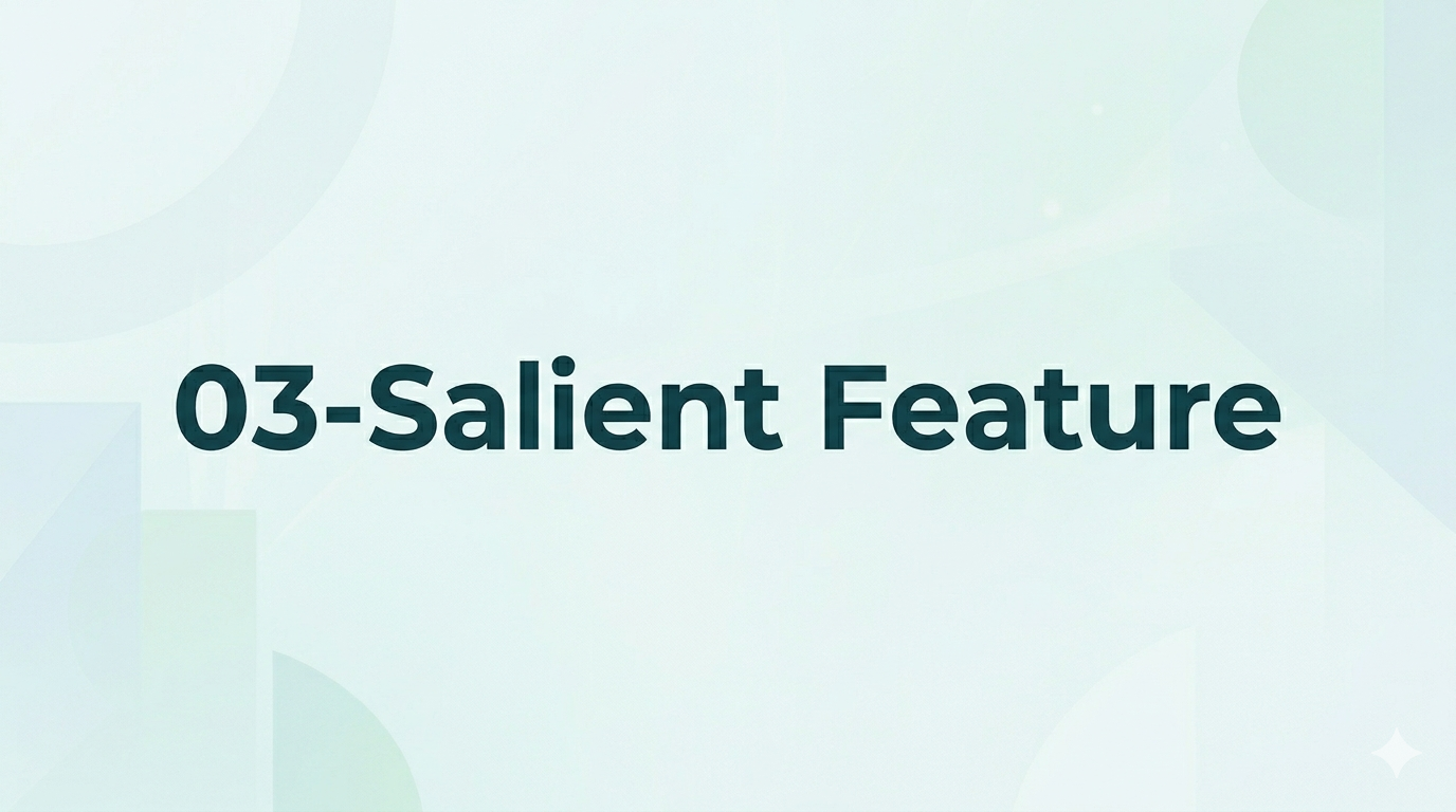 03-Salient Feature