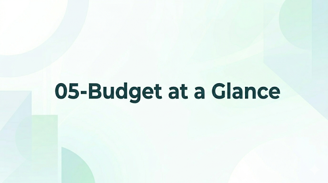 05-Budget at a Glance